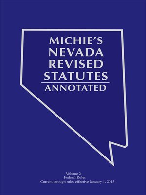 cover image of Nevada Court Rules Annotated
